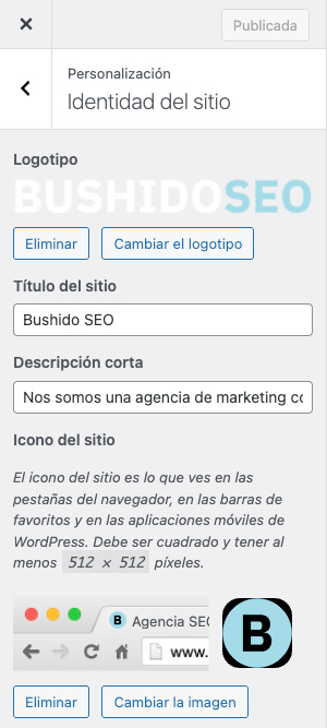 Cambiar favicon en WordPress